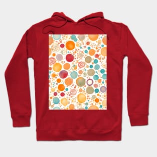 different sizes and colors circles pattern Hoodie